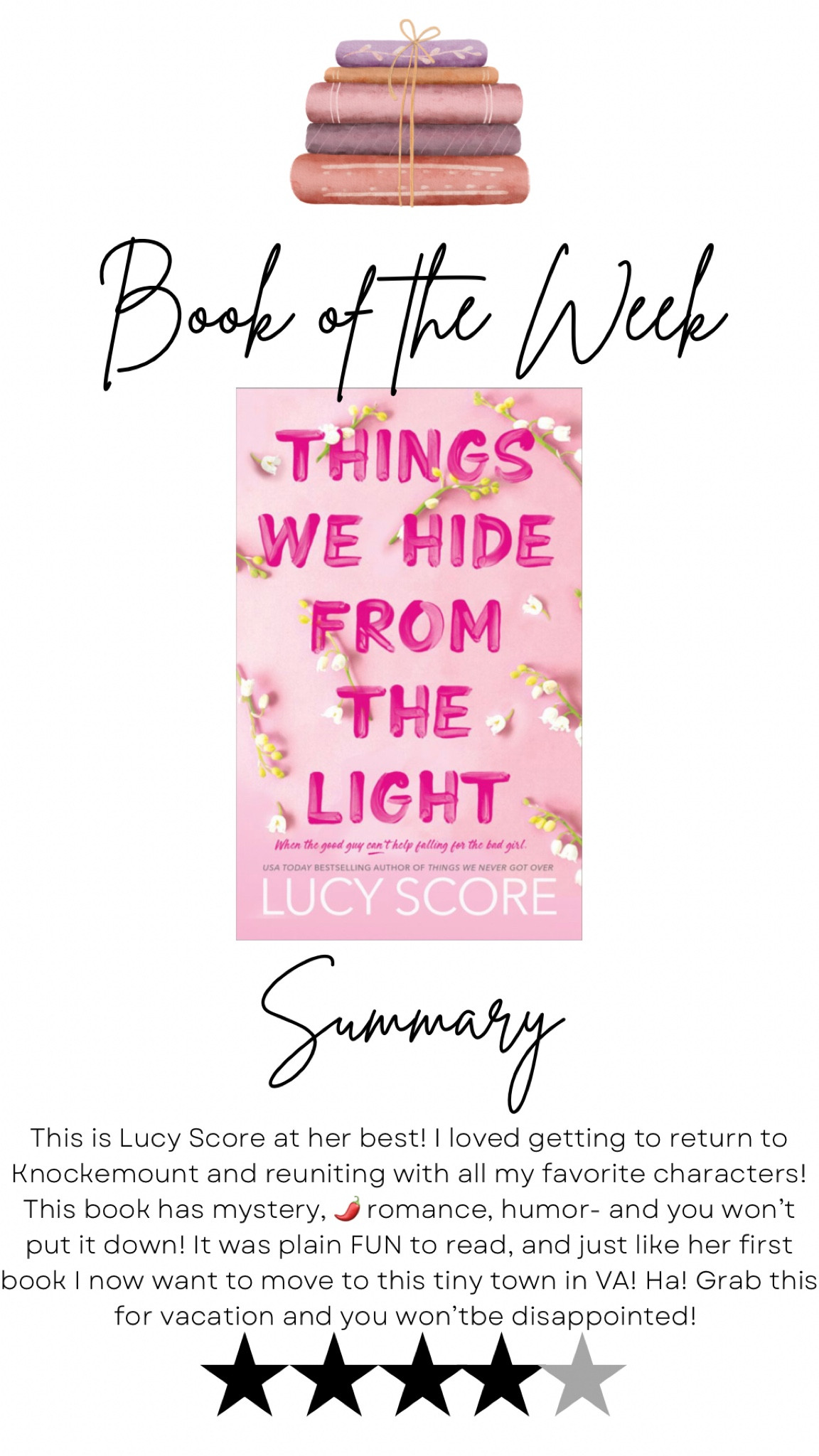 Book review… Things we hide from the light by Lucy score.

#LTKFind