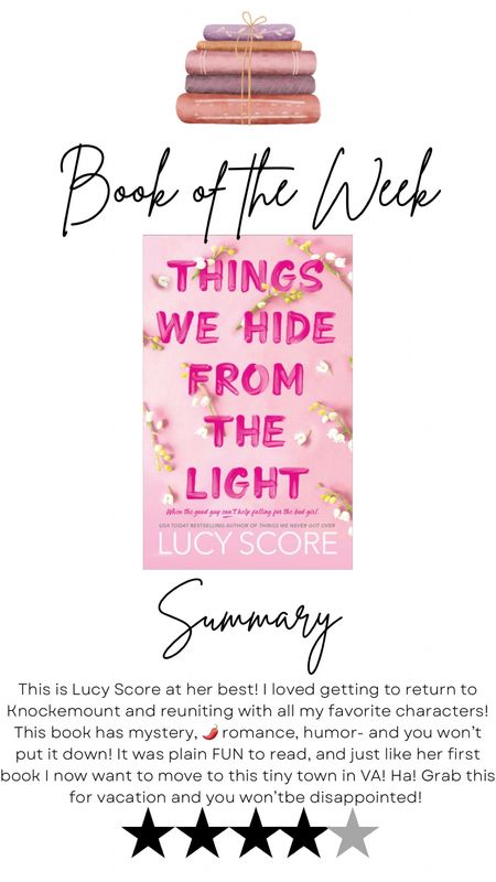 Book review… Things we hide from the light by Lucy score.

#LTKFind