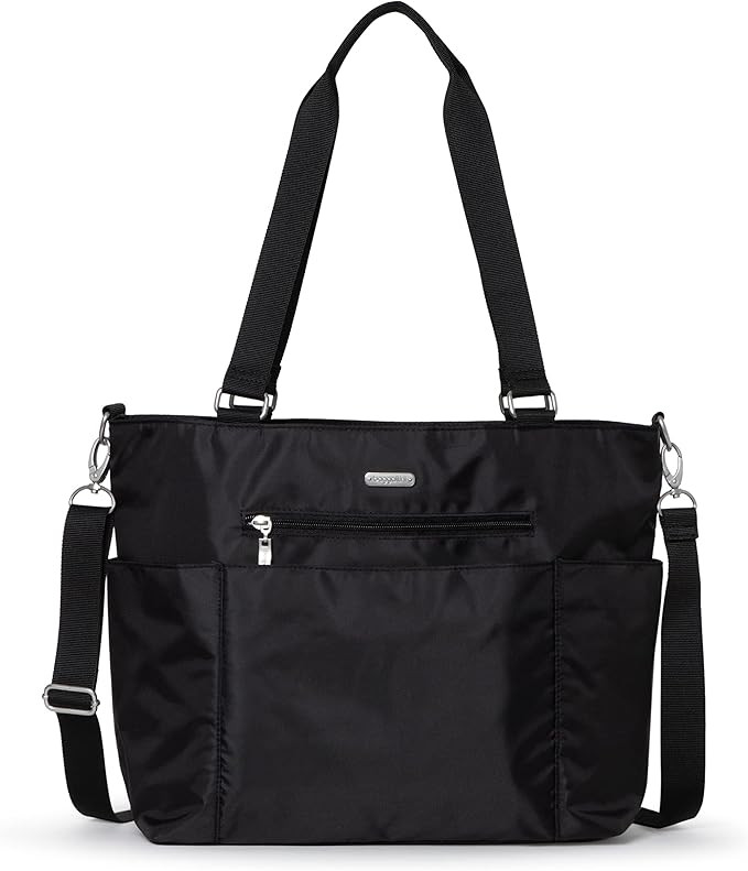 Baggallini Essential Laptop Tote - Work Tote Bag with Laptop Sleeve - Lightweight Travel Crossbod... | Amazon (US)
