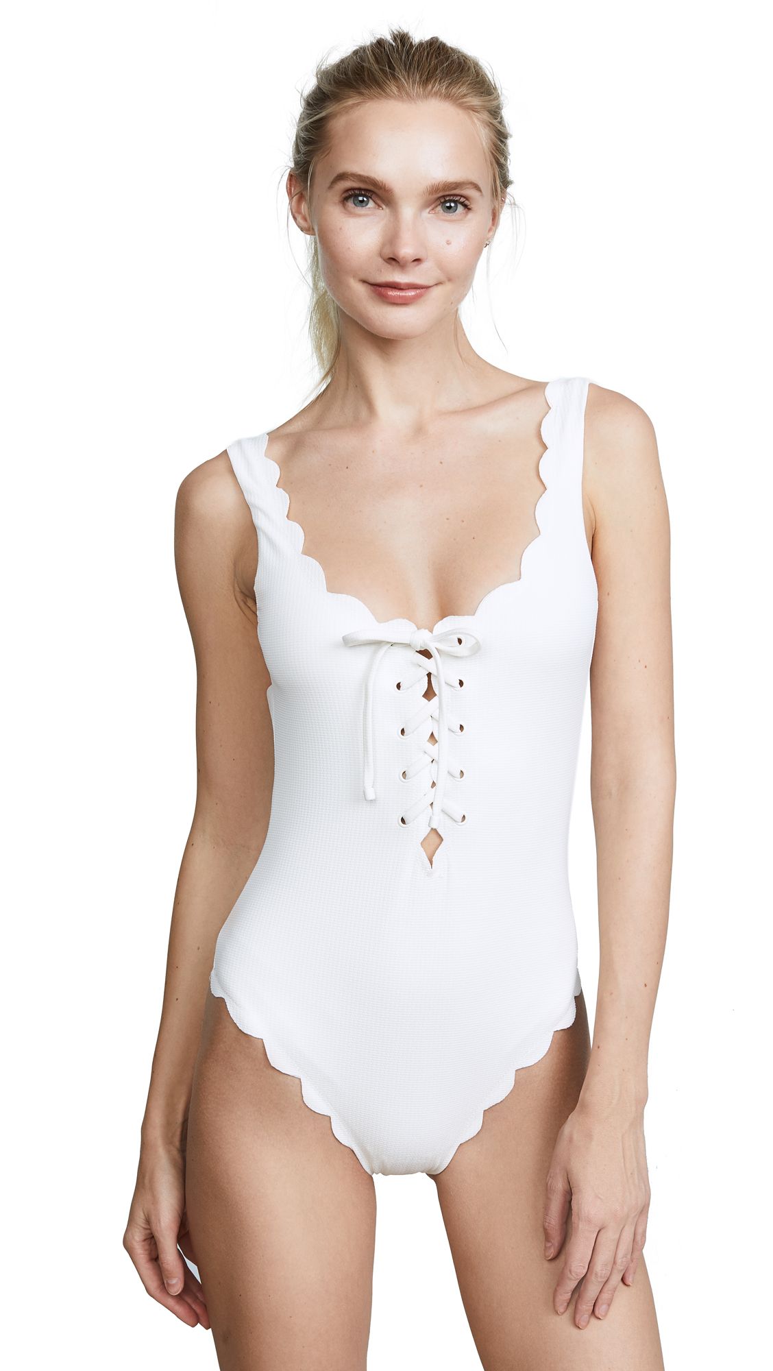 Marysia Palm Springs Lace Up Maillot | Shopbop