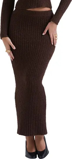 HOUSE OF CB Sloane Bouclé Knit Skirt | Nordstrom | Nordstrom