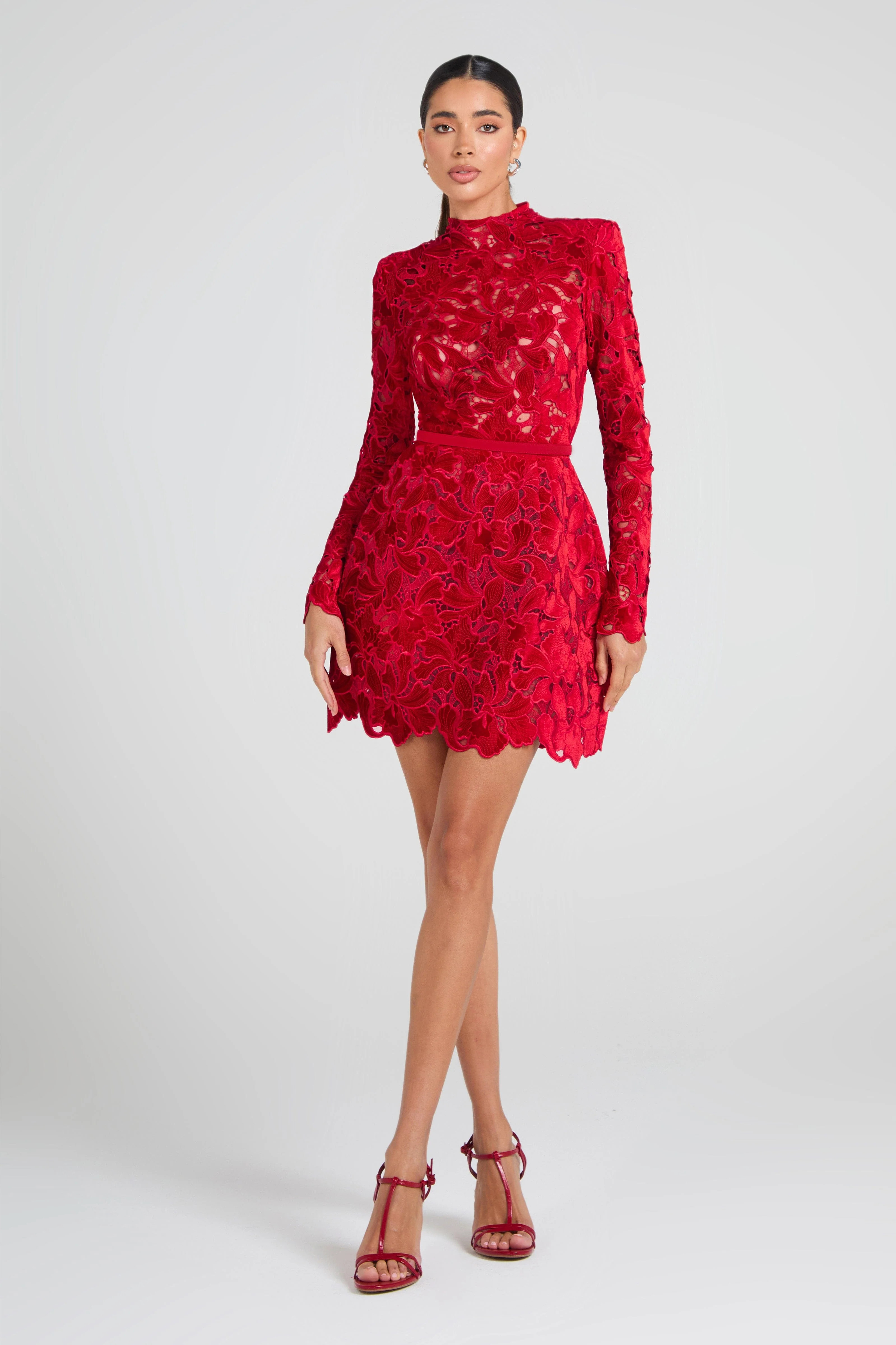 Lydia Red Dress | Nadine Merabi