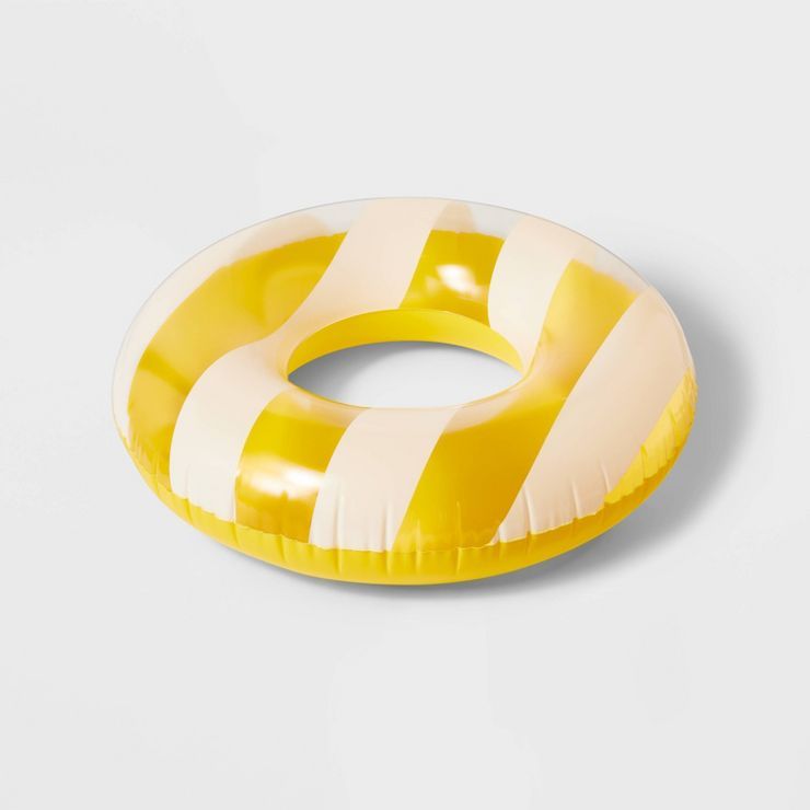 Kids' Pool Float Cabana Yellow Striped - Sun Squad™ | Target