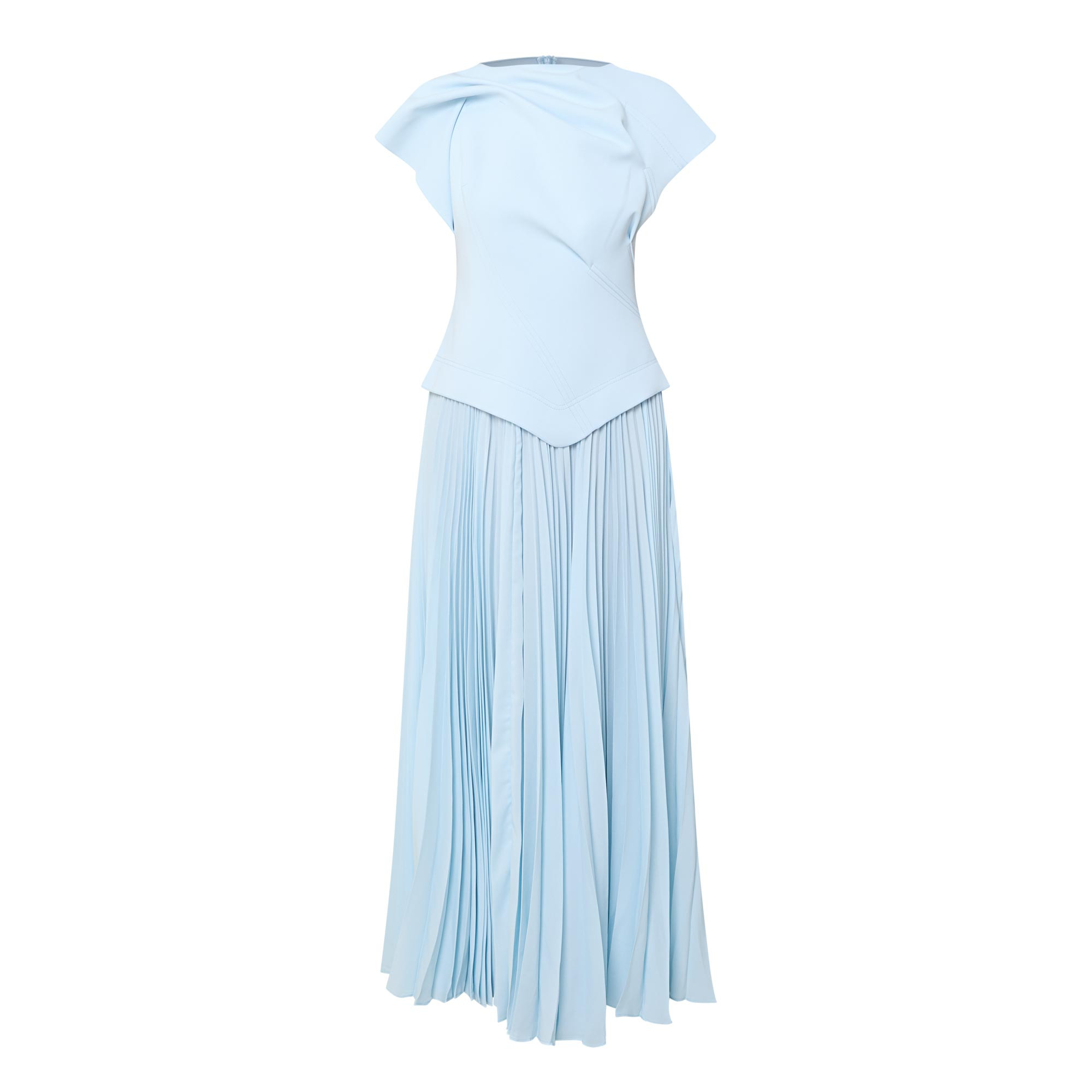 ACLER Cornmore Pleated Flared Dress - Light Blue | Brown Thomas (IE)