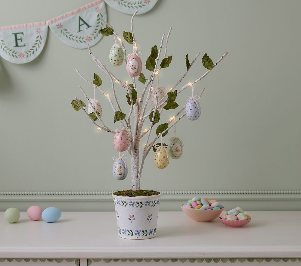 Riley Sheehey Easter Eggs Lit Tabletop Tree | Pottery Barn Kids