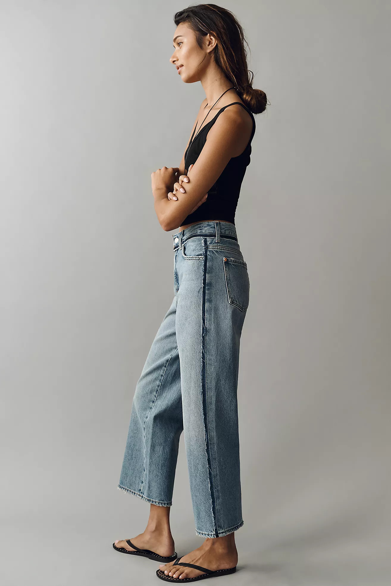 7 For All Mankind Stovepipe Ankle High-Rise Straight Jeans | Anthropologie (US)
