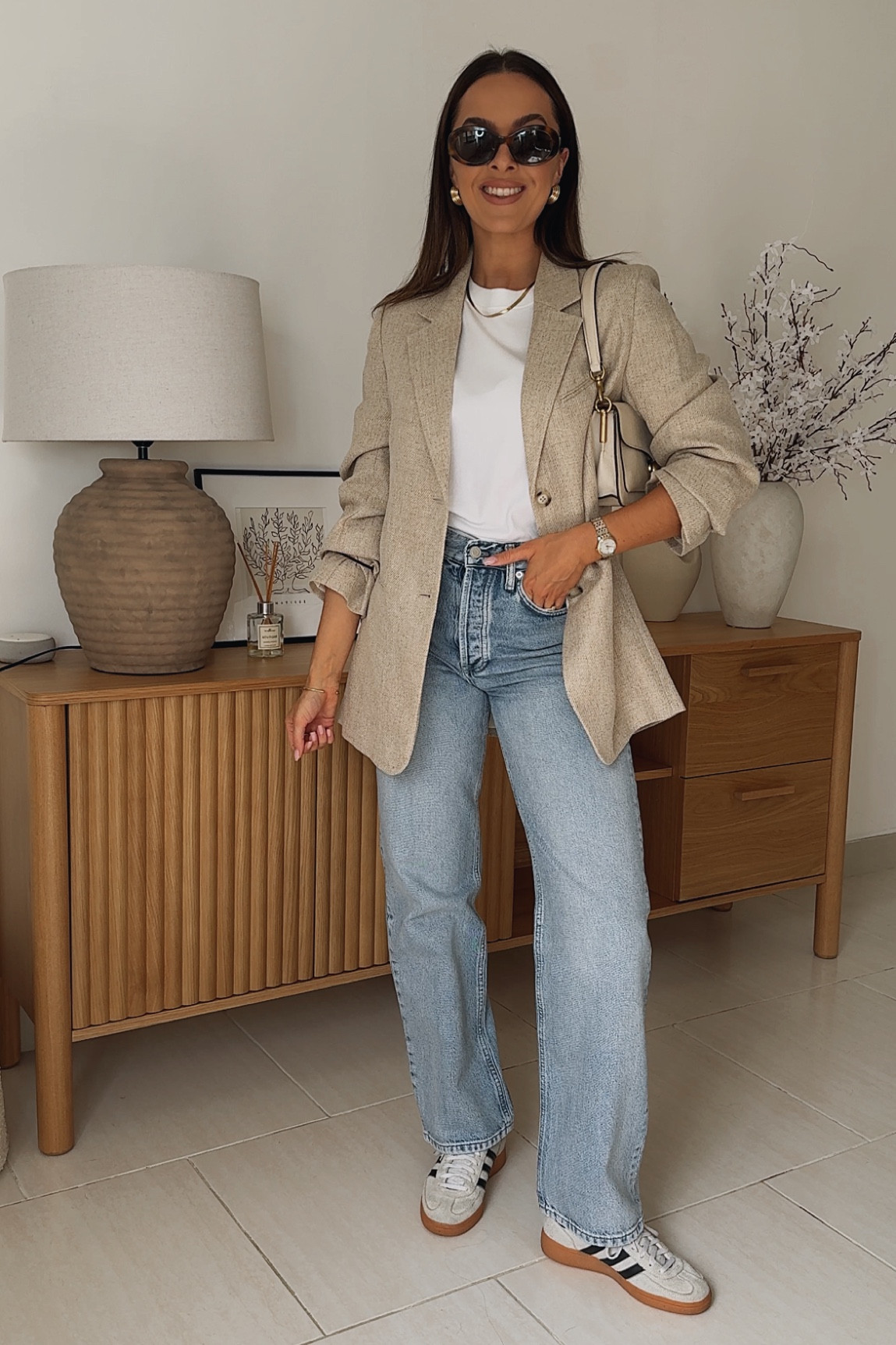 Simple spring outfit using staple capsule wardrobe items 🤍

#LTKstyletip #LTKeurope #LTKspring