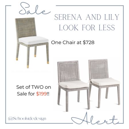 An amazing look for less for the Serena and lily Balboa dining chair! Rattan chair, look for less, splurge or save, mARSHALLS sale

#LTKstyletip #LTKsalealert #LTKhome