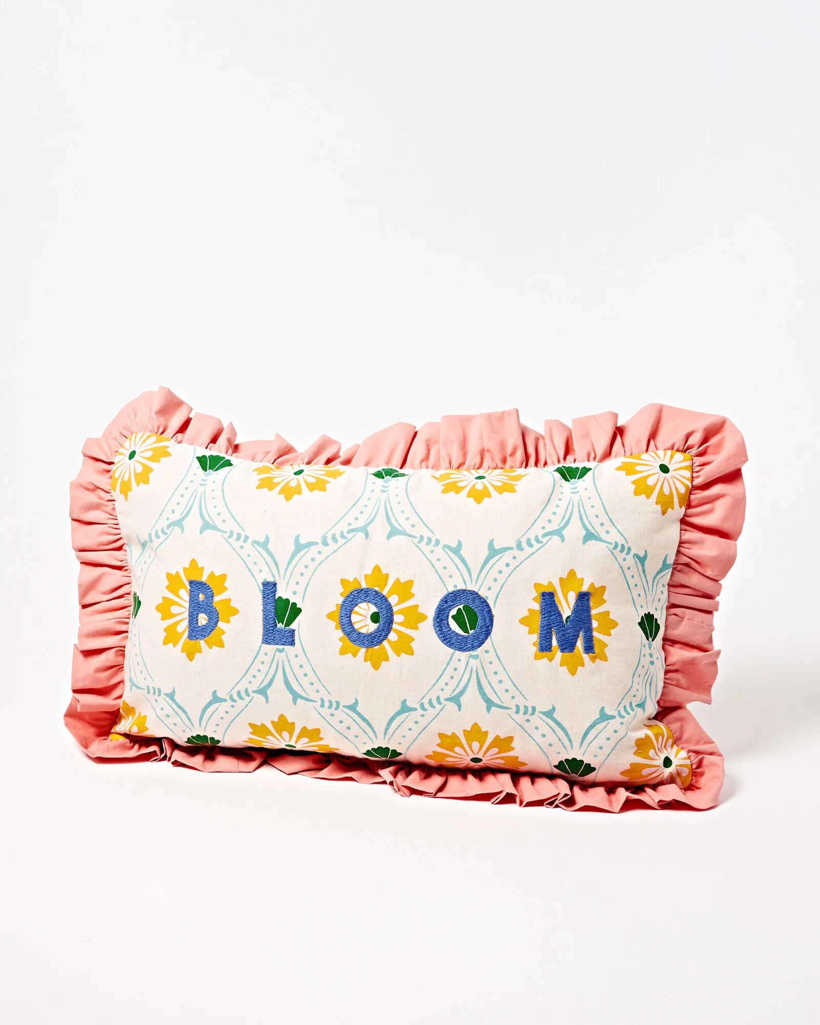 Bloom Frilled Pink Cushion Cover | Oliver Bonas | Oliver Bonas (Global)