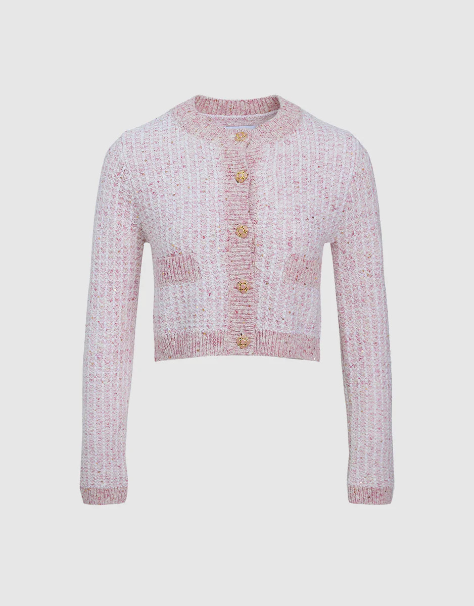 Tweed Button Up Cardigan | Urban Revivo