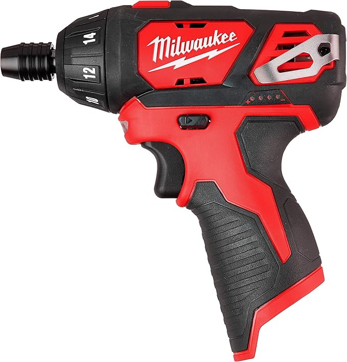 Milwaukee 2401-20 M12 12-Volt Lithium-Ion Cordless 1/4 in. Hex Screwdriver (Tool-Only) | Amazon (US)