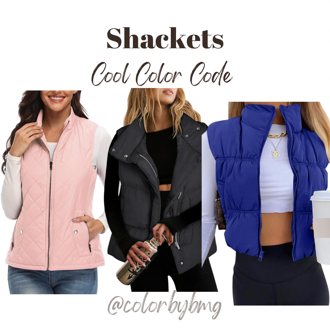Cool Color Code Vests

Colors: 
Pink
Black
Mauve Taupe

Cool Winter
Cool Summer
True Winter
 

 

#LTKGiftGuide #LTKHoliday #LTKSeasonal