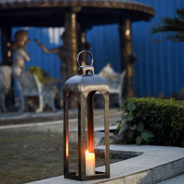 Metal Outdoor Lantern Natural - Smith & Hawken™ | Target