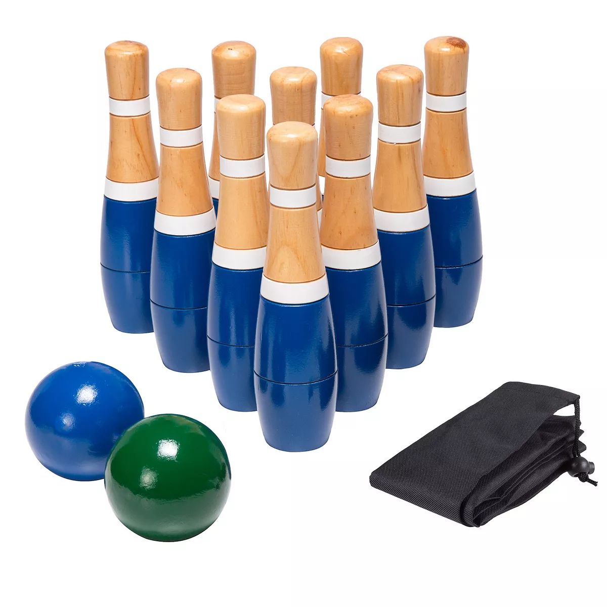 Hey! Play! 8-in. Wooden Lawn Bowling Set | Kohl's