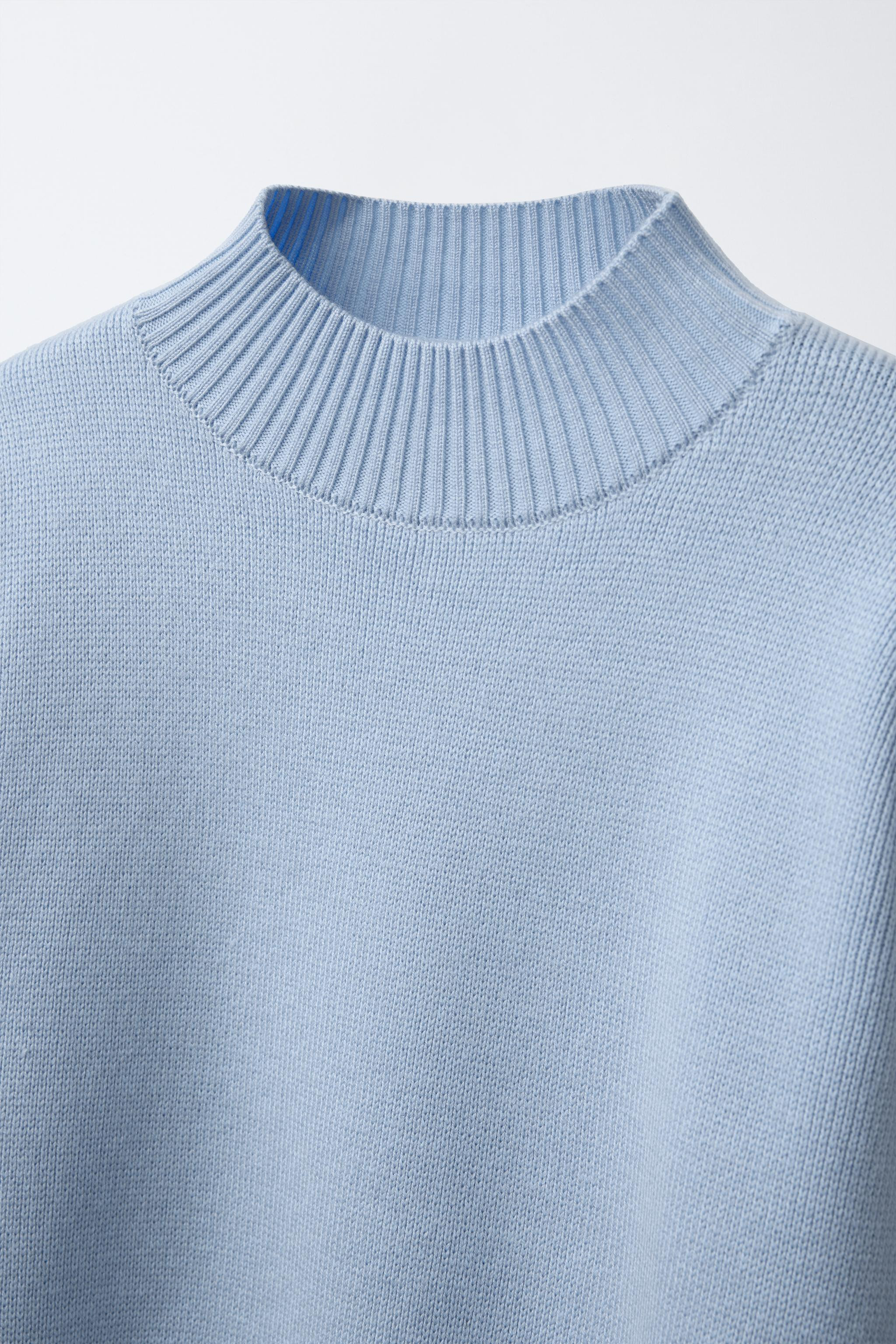 MOCK NECK KNIT SWEATER | Zara US
