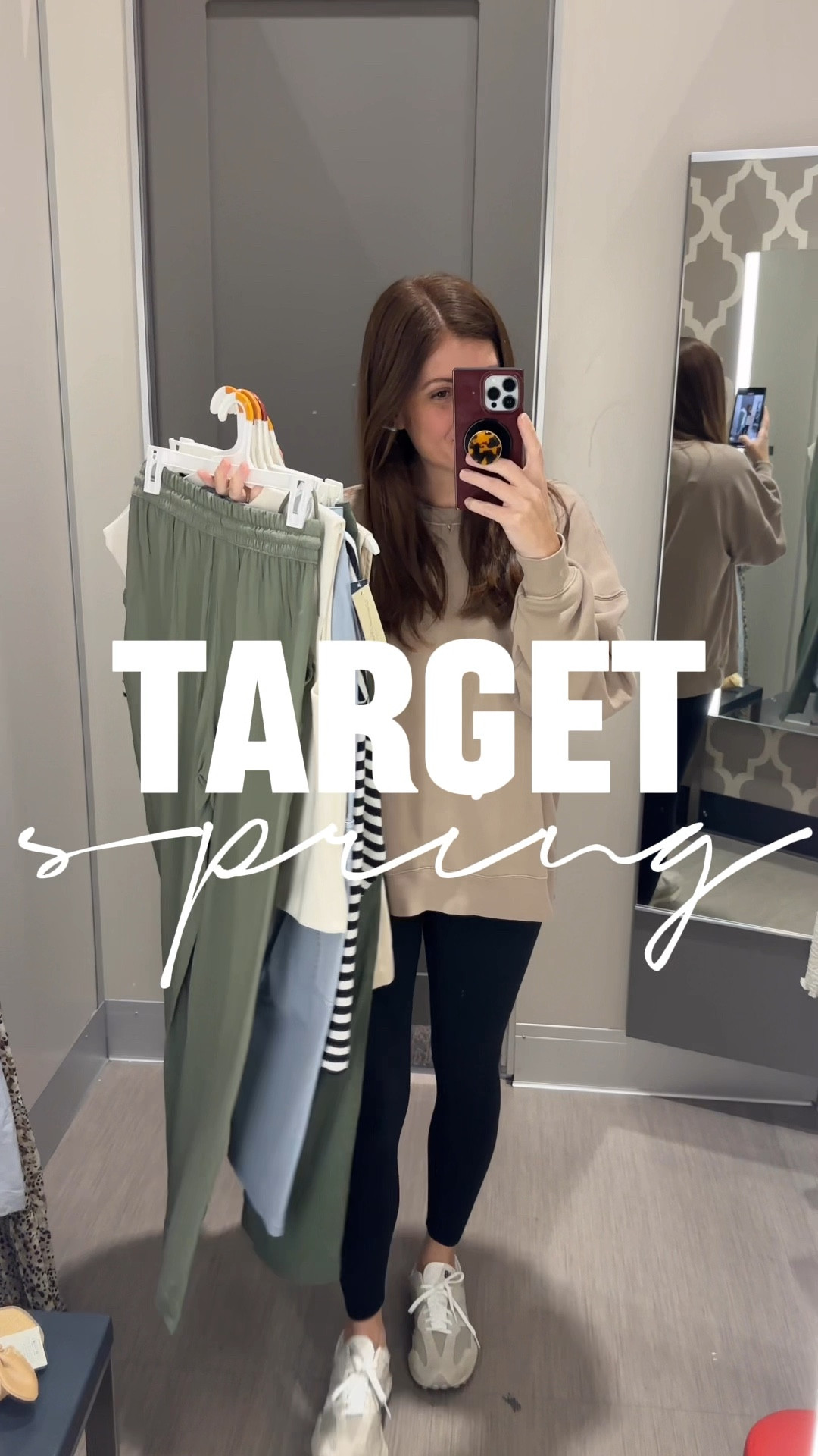 Target Spring 🌸 Target has been dropping the cutest finds and spring new arrivals! 

Follow me for more affordable fashion and spring style! 

Wearing:
Green wide leg- small
V neck top- small
Striped top- medium 
Blue barrel leg- 4
Blue plaid top- small
Boxers- small
Jeans- size 6
Vest- size small
Green trousers- 4

#LTKOver40 #LTKStyleTip #LTKSeasonal