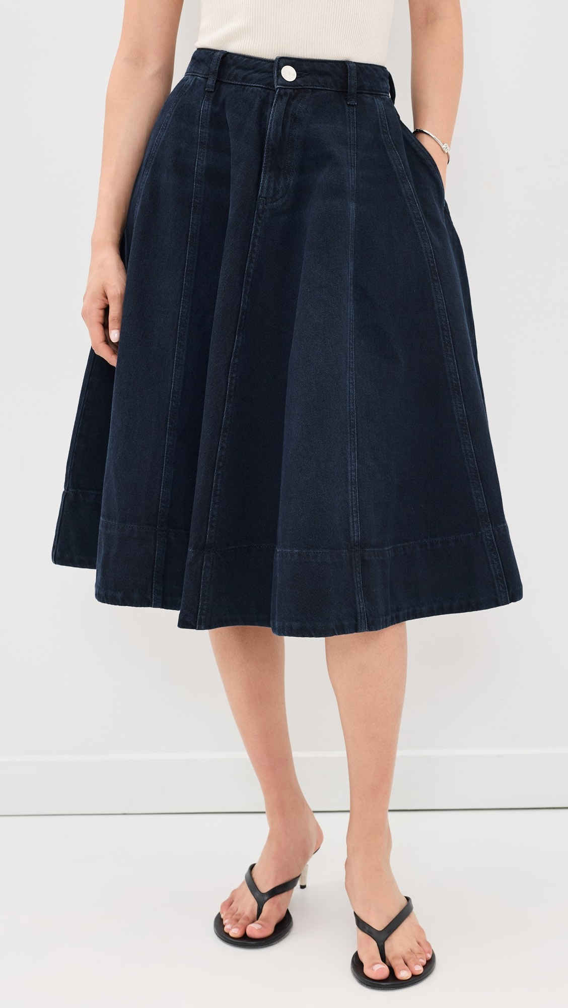 ALIGNE Lana Denim Midi Skirt | Shopbop | Shopbop