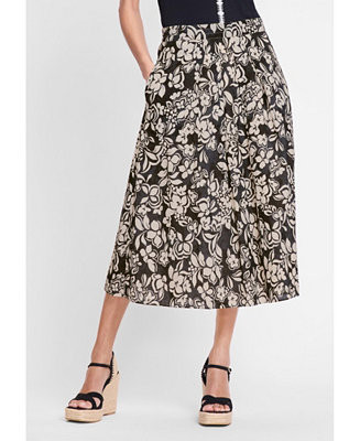 Women's Floral Midi Skirt | Macy's
