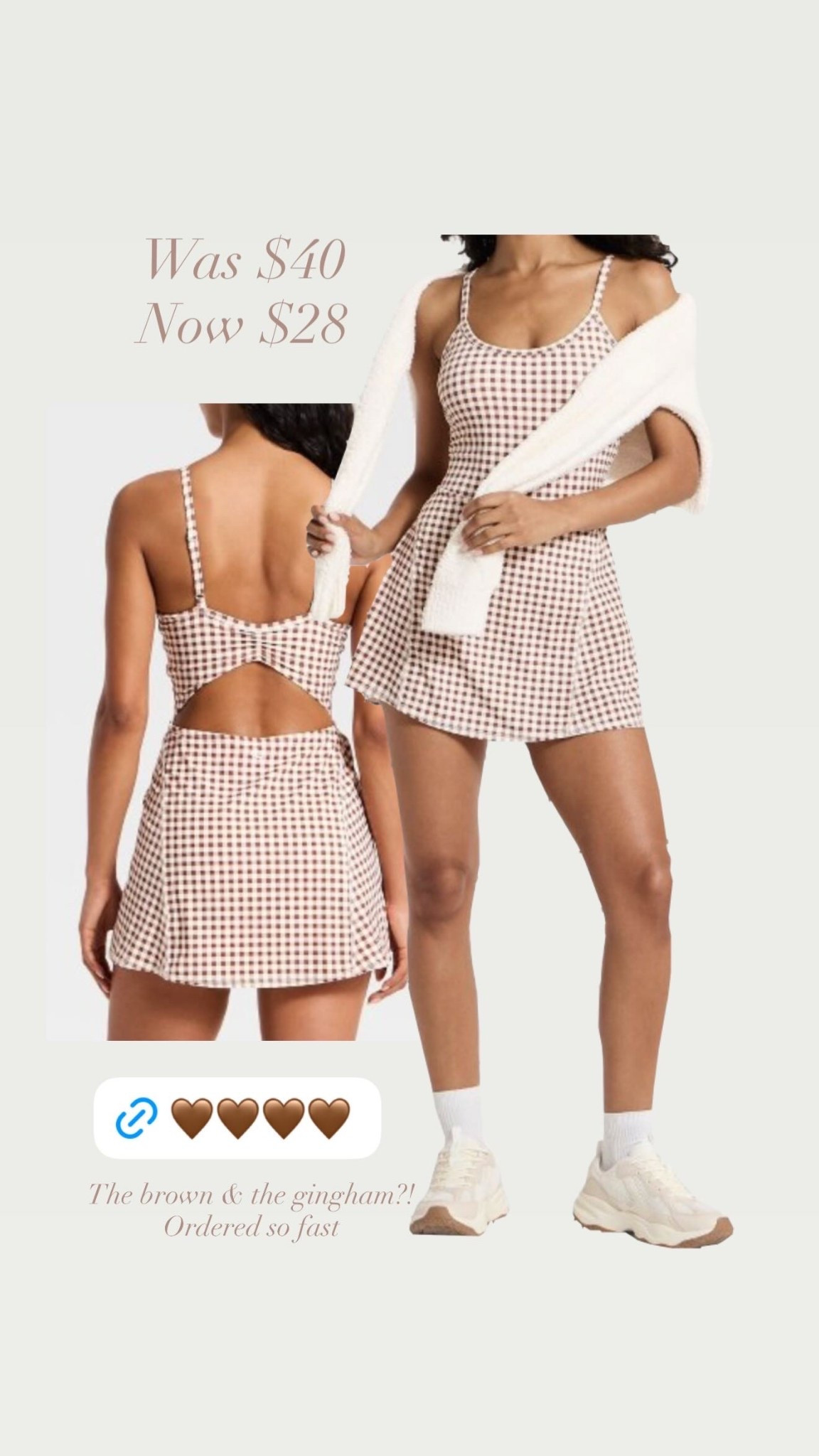 The brown and gingham?! Ahhh! Ordered so fast


@target #targetstyle #outiftinspo #casualoutfits #athleisure 

#LTKSaleAlert #LTKFindsUnder50 #LTKootd