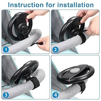 Accmor Stroller Steering Wheel Toy, Pretend Driving Simulated Steering Wheel for Baby Stroller Sh... | Amazon (US)
