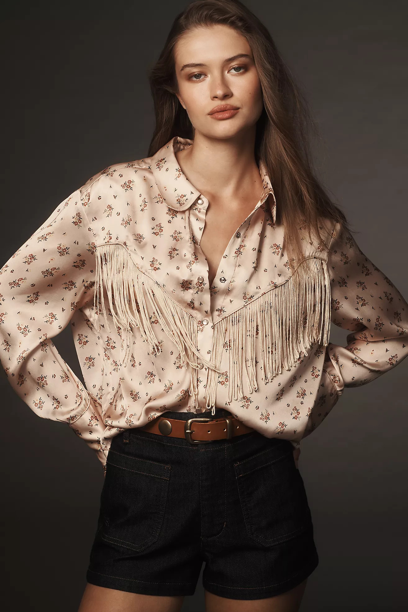 Forever That Girl Western Fringe Blouse | Anthropologie (US)