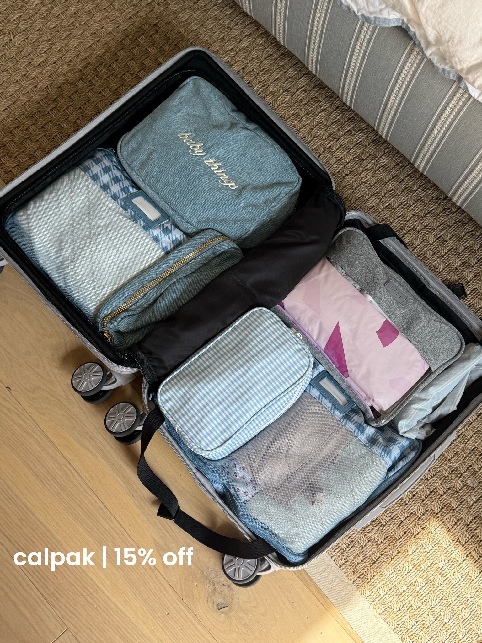 [10/5/26] @calpak 15% off sitewide| linking favorite calpak pieces + everything I packed in my hospital bag 🖤