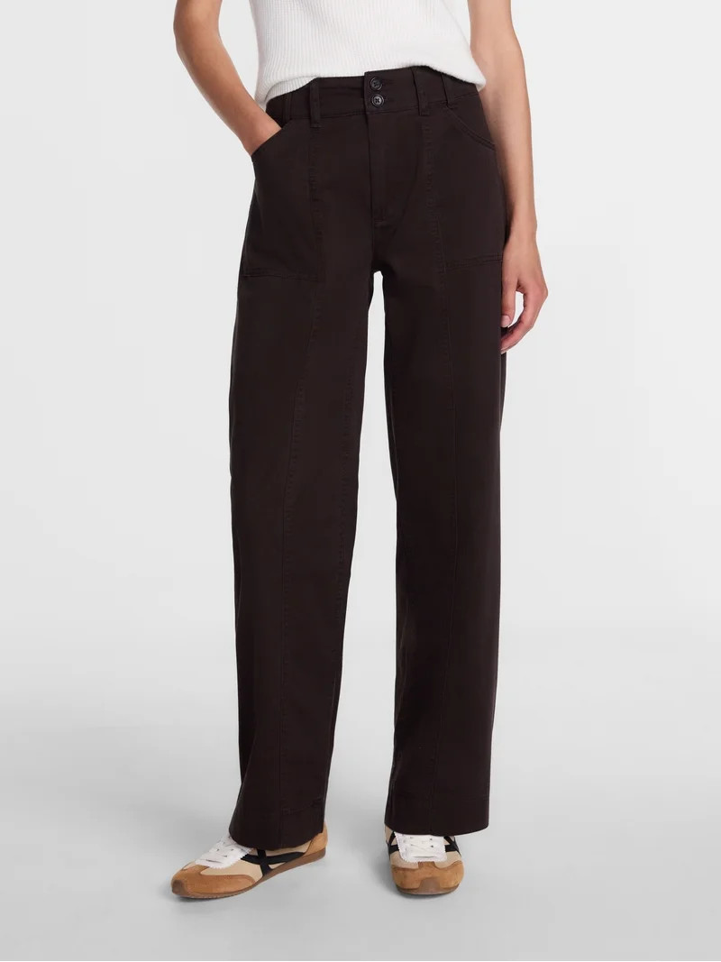 Scenario Women's Wide Leg Utility Pant, Sizes 0-20 | Walmart (US)
