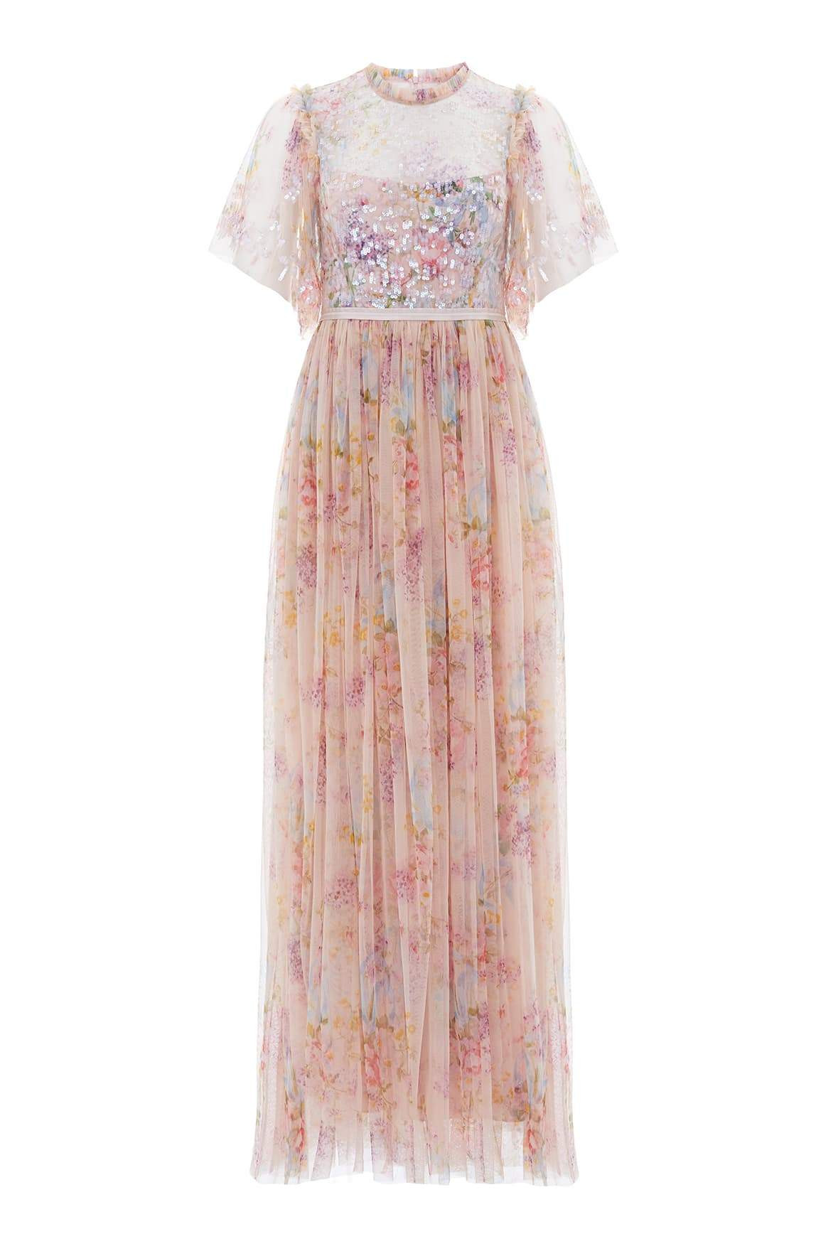 Floral Diamond Bodice Maxi Dress | Needle & Thread US