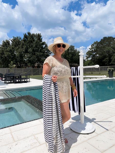 This outdoor towel stand is perfect for drying your pool towels in between swims! 

Outdoor furniture/ patio furniture / pool furniture / coverup / swimwear / sun hat / outdoor dining 

#LTKswim #LTKhome #LTKSeasonal