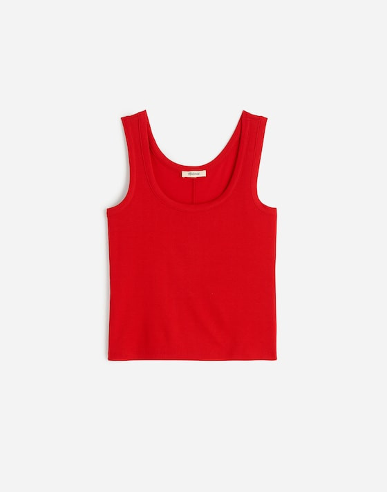 (Re)generative Cotton Ribbed Scoopneck Tank | Madewell
