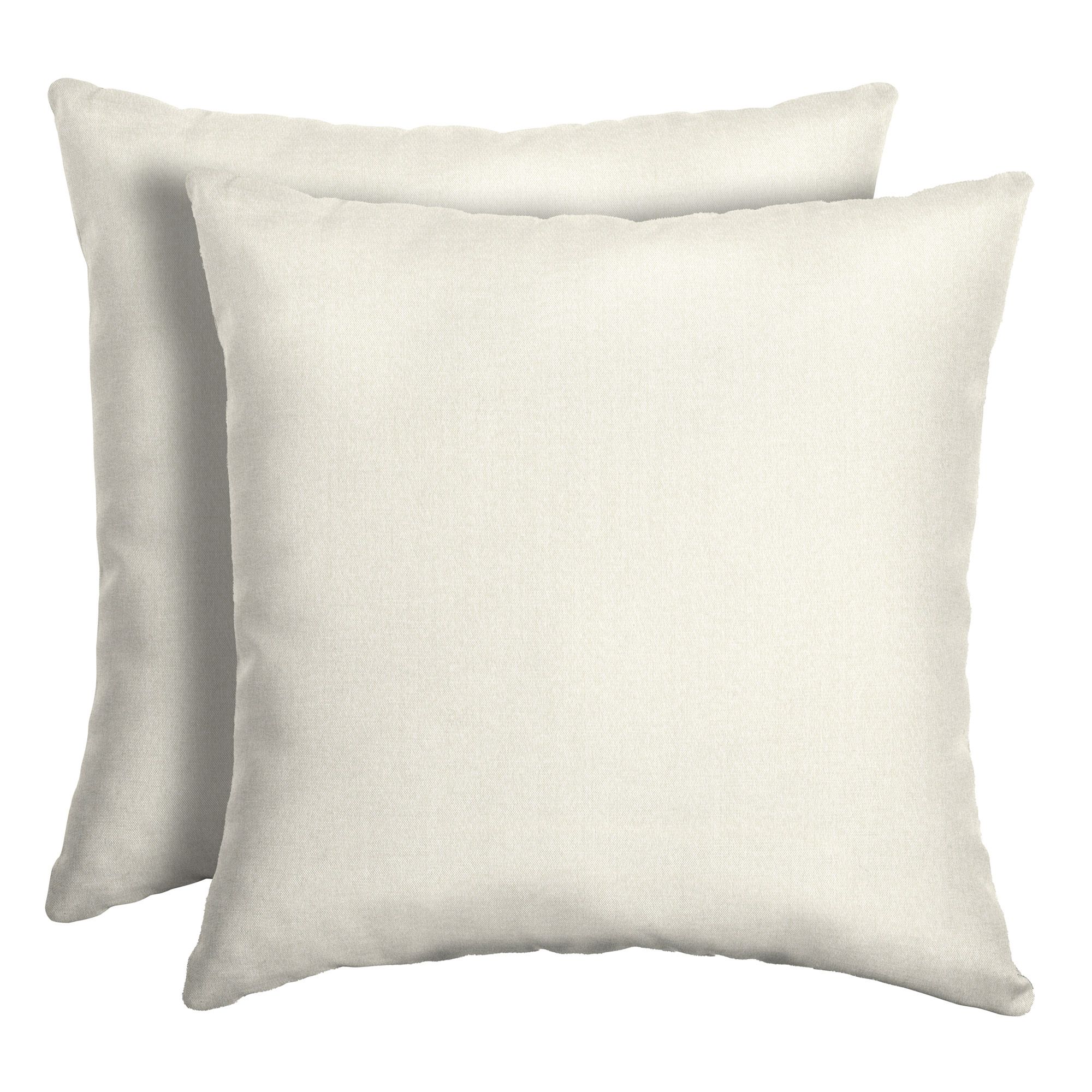 Arden Selections Sand Canvas 16 x 16 in. Outdoor Toss Pillow, Set of 2 | Walmart (US)