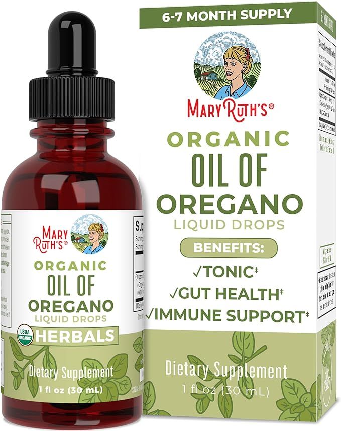 MaryRuth Organics Organic Oregano Oil Liquid | 6 Month Supply | Oil of Oregano Drops | Immune Sup... | Amazon (US)