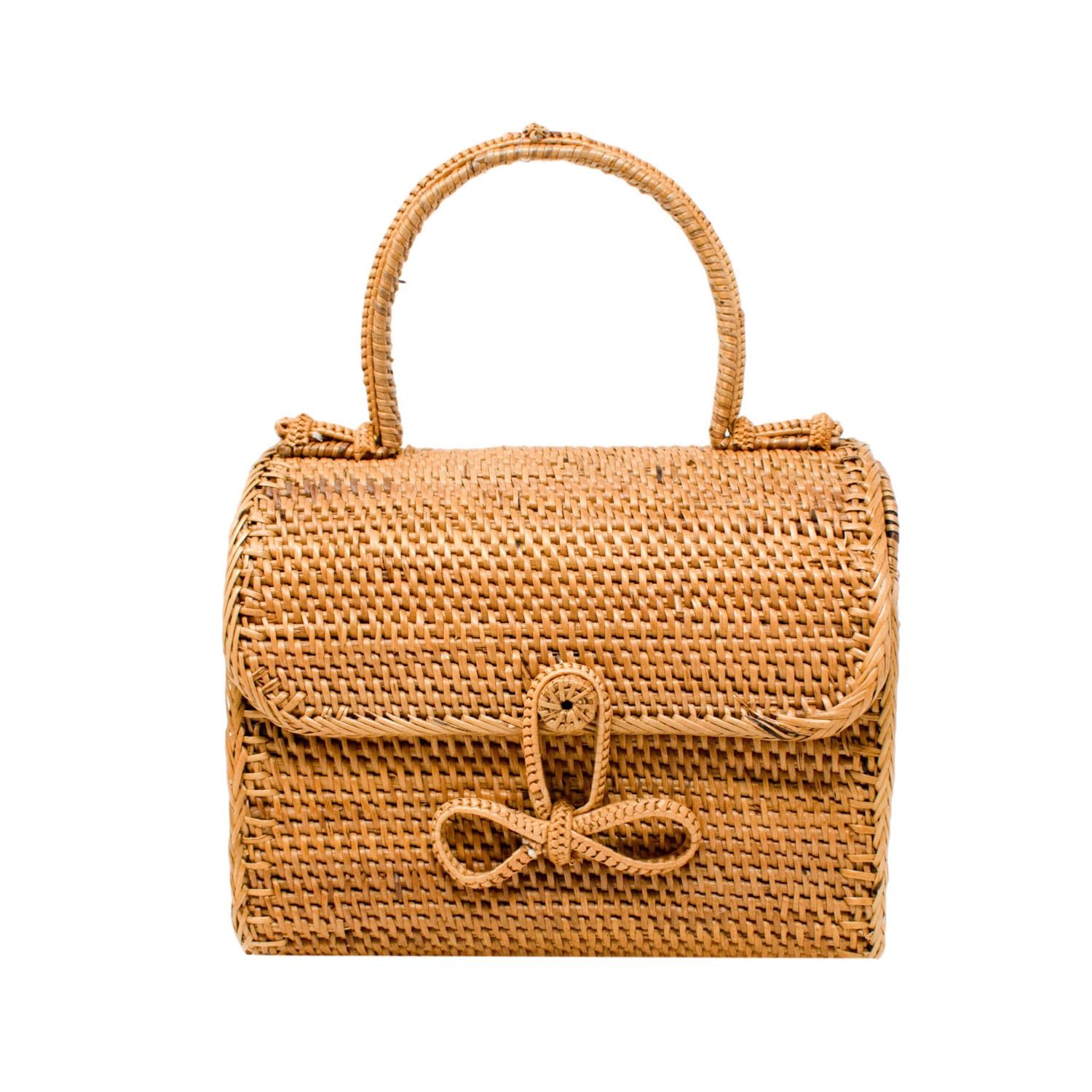 Alice Rattan Handbag | Wolf & Badger (US)