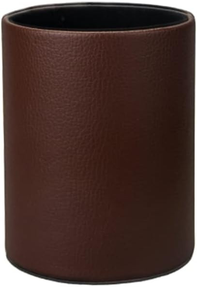 Leather Pen Holder, Brown Pencil Holder, Desktop Elegant Pen Holder for Desk, Stationery Organize... | Amazon (US)