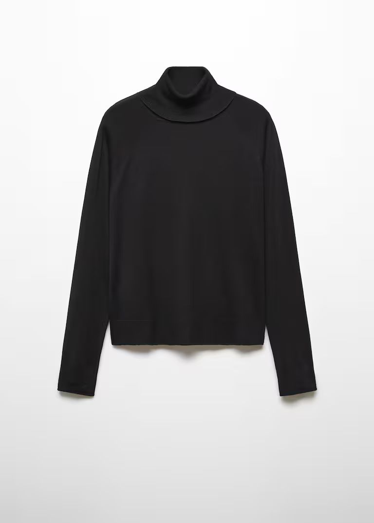 Fine-knit turtleneck sweater -  Women | Mango United Kingdom | MANGO (UK)