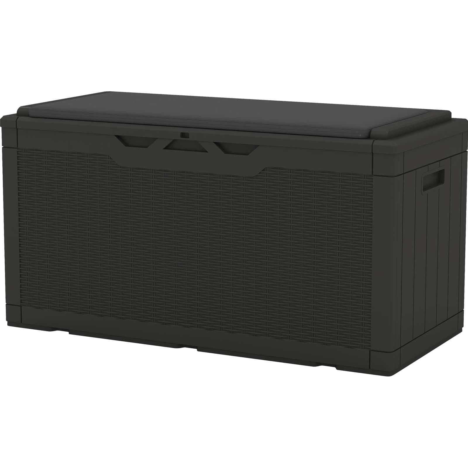 Patiowell 100 Gallon Resin Deck Box with cushion, Waterproof Large Outdoor Storage Box for Patio Furniture and Garden Tools, Black | Amazon (US)