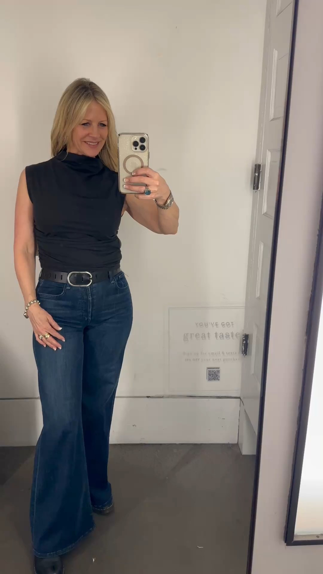 Trying on a fun Anthropologie top that adds the perfect pop of personality! Paired it with Mother jeans for that effortlessly cool fit and a groovy black belt to tie it all together. Love how easy it is to elevate everyday style with statement pieces!

AnthropologieStyle MotherDenim EffortlessChic  StyleOver50  CasualCool, Red Carpet of Life, LTK over 50

#LTKStyleTip #LTKWatchNow