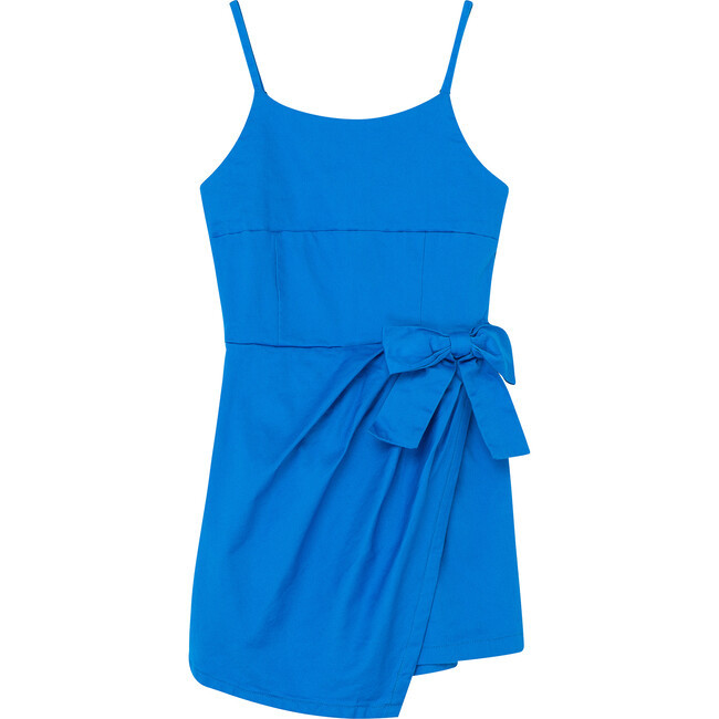 Gathered Romper, Blue | Maisonette