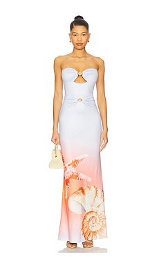 Runaway The Label Kleo Maxi Dress in Ice Blue Seashell Ombre from Revolve.com | Revolve Clothing (Global)