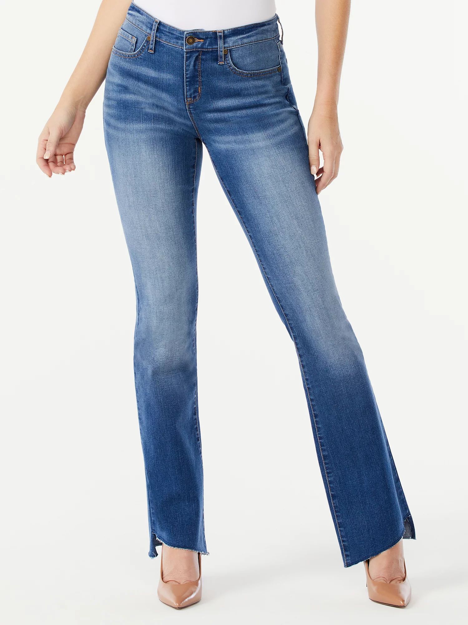 Sofia Jeans by Sofia Vergara Women's Marisol Bootcut Step Hem Jeans | Walmart (US)