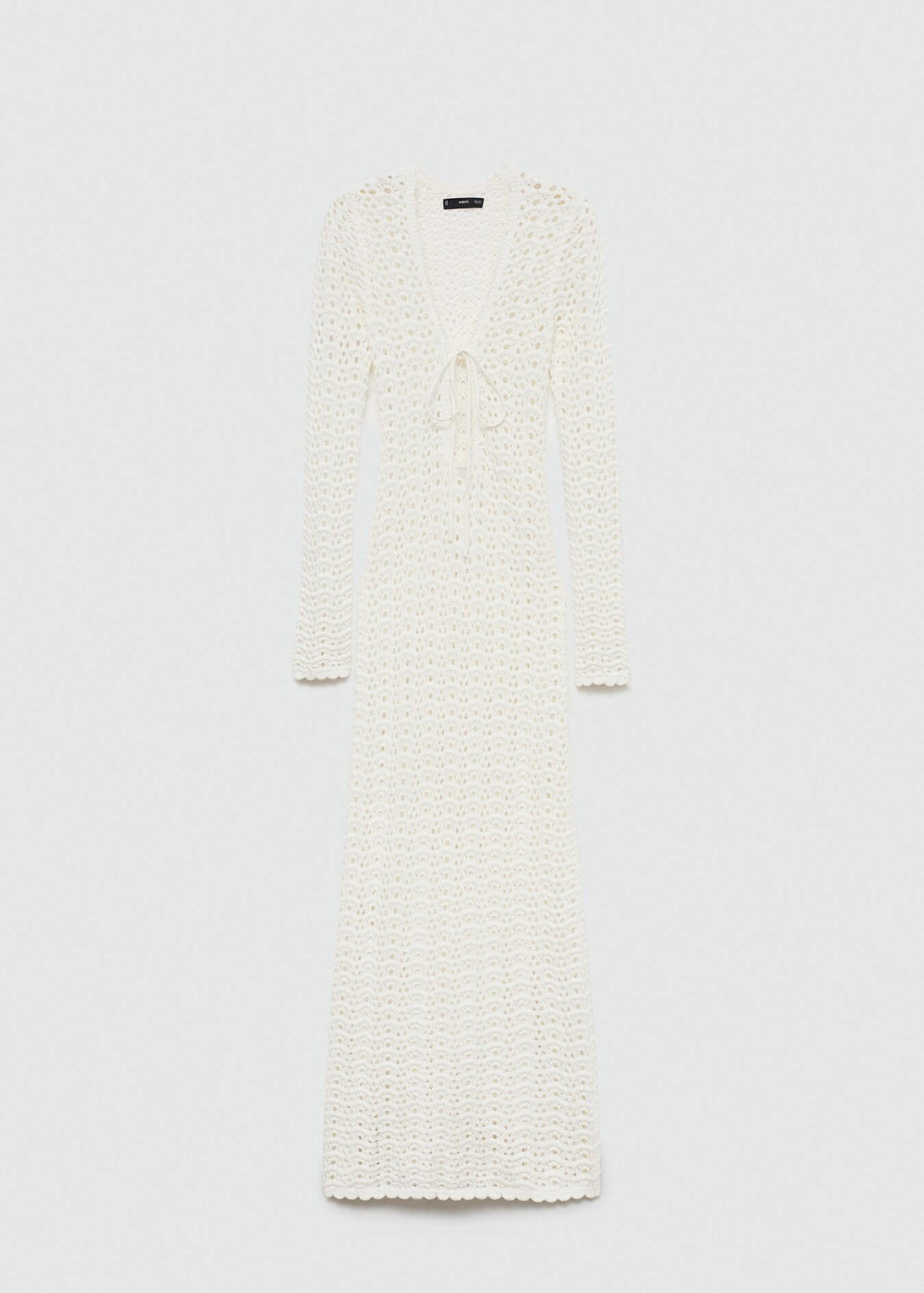 Crochet bow dress - Woman | MANGO USA | MANGO (US)