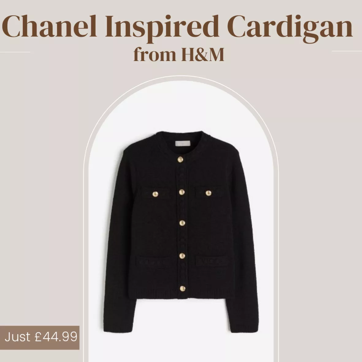 H&M, Sweaters, Hm Black White Textured Cardigan