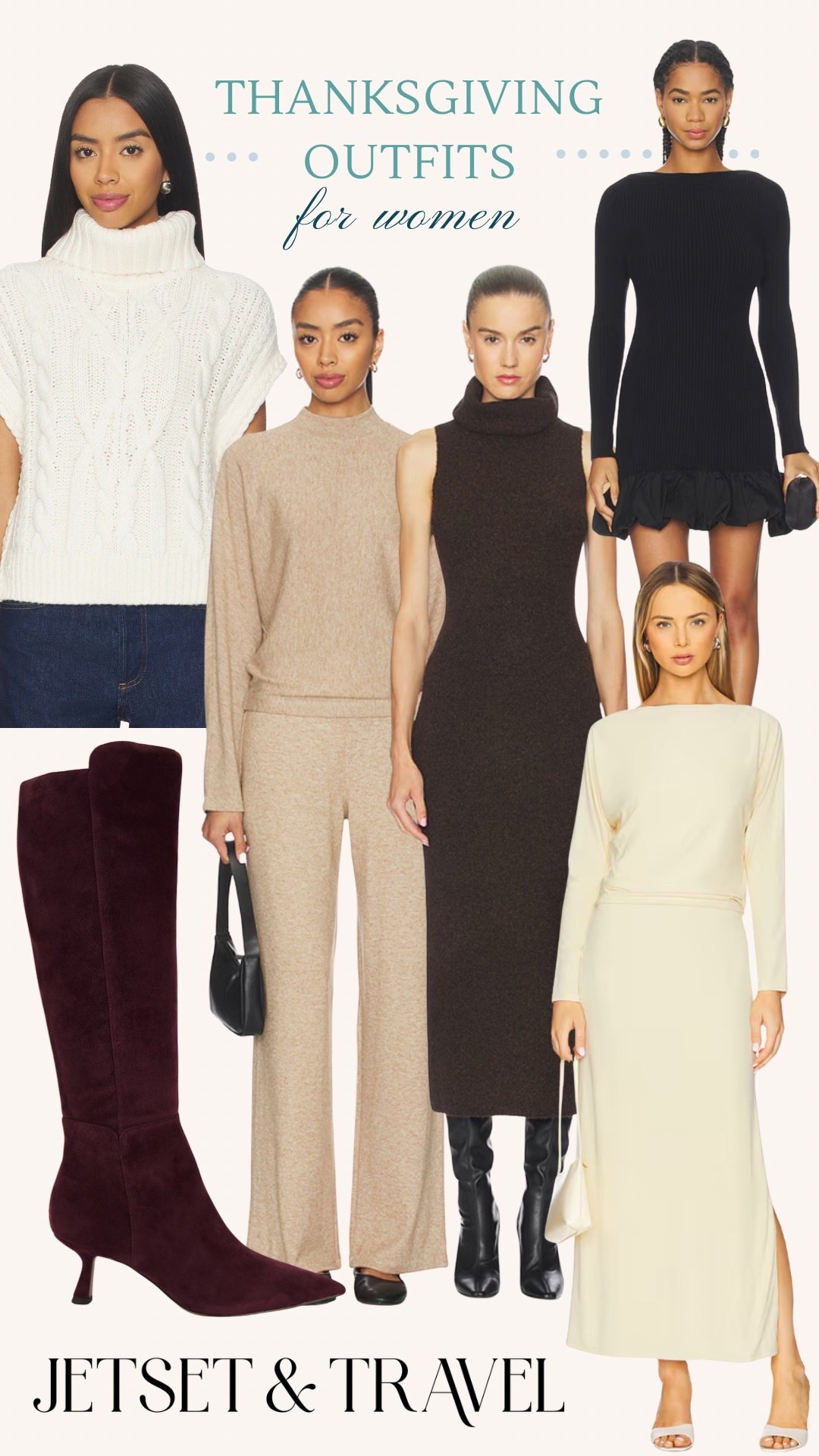 Can you believe it’s already Thanksgiving week?! Does your family dress up or dress down? Whichever you prefer - this post has you covered. I found these pieces at #revolve and they all have that #thanksgiving feel. I love the soft textures and earthy colors! Also - these #samedelman boots come in a wide calf option as well! I’d love to hear about your holiday plans! 🤎🤍



#vince #astr #thanksgiving #thanksgivingoutfits #ootd #holidayootd #holidayoutfits #revolve #ruesophie #boots #suedeboots #sweaterdress #sweatervest #cableknit #cozy

#LTKHoliday #LTKSeasonal #LTKTravel