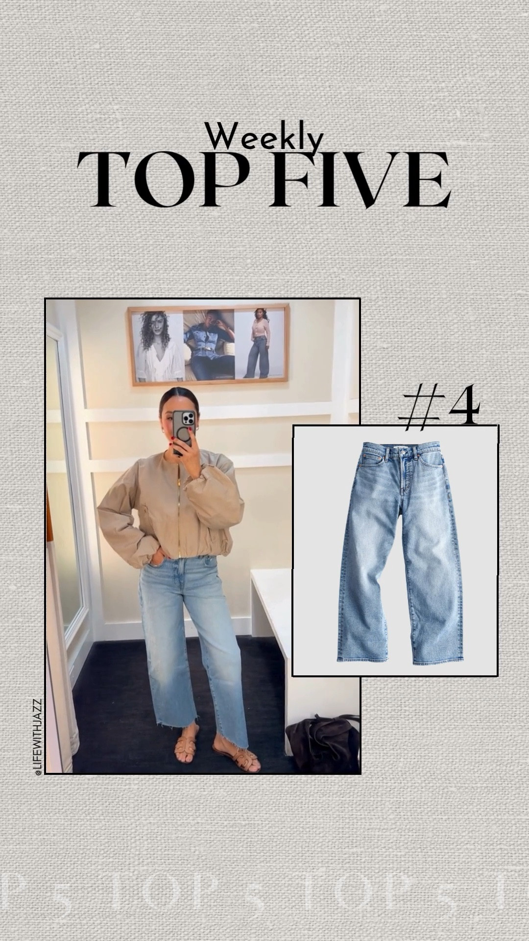 #4 bestseller this week: madewell the pv wide leg crop jeans 

have a little bit of stretch, comes in 3 washes, i'm wearing the regular length  

 

#LTKootd