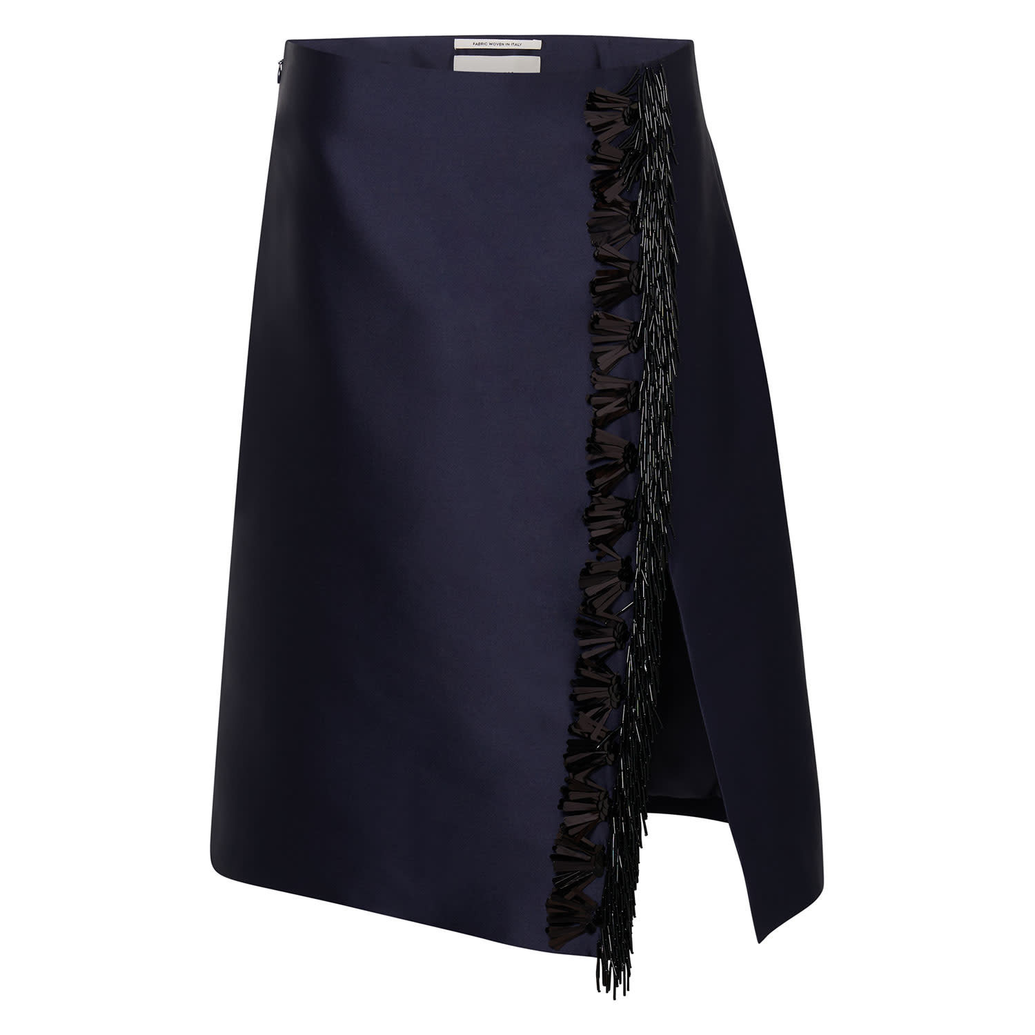 Wrap Skirt With Fringe Beading - North Sea | Oroton | Oroton