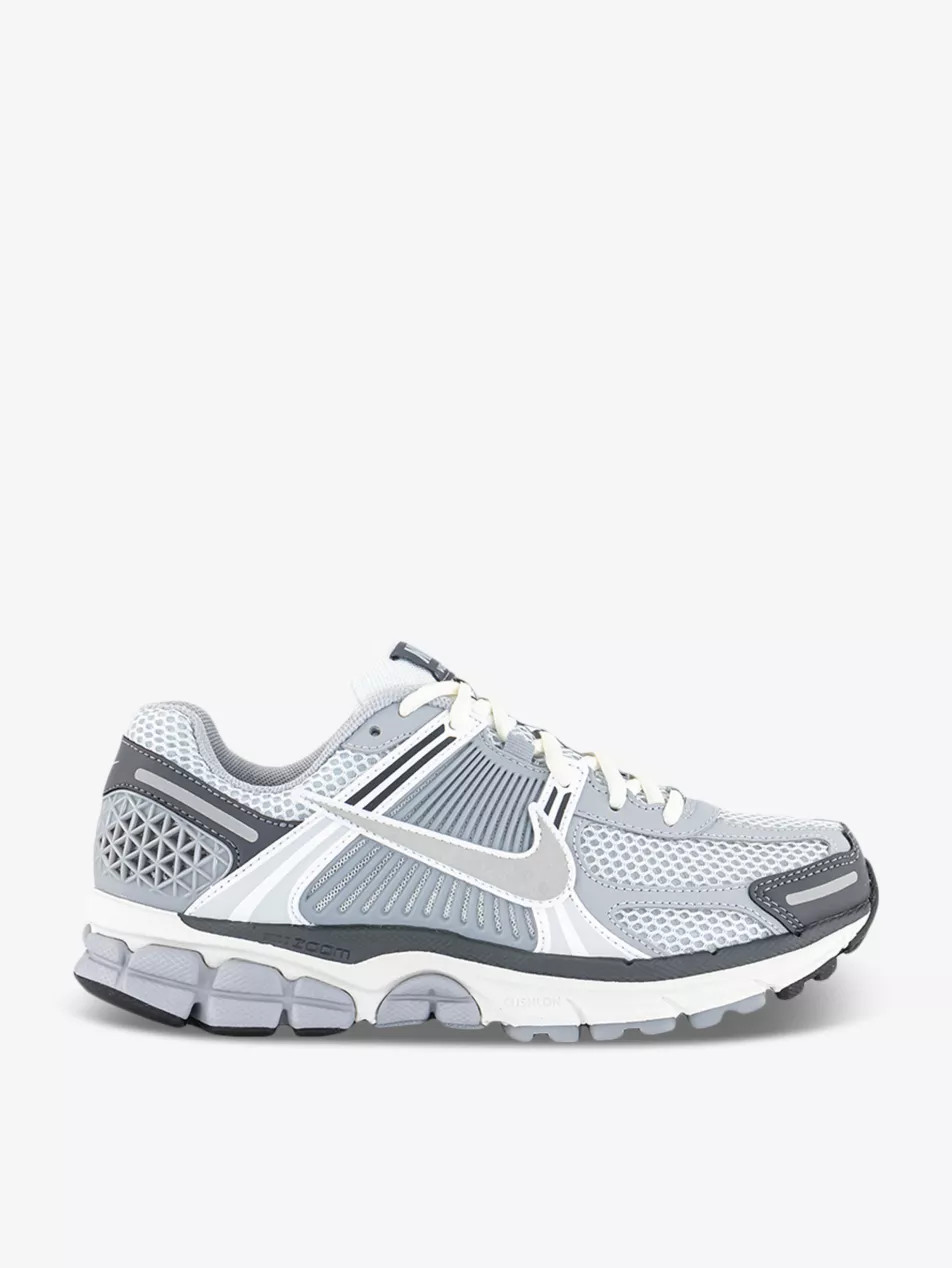 Zoom Vomero 5 logo-embossed leather and mesh low-top trainers | Selfridges