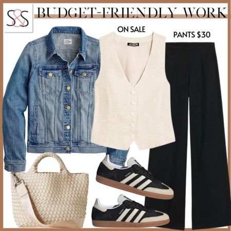 Cute work outfit for spring! A vest with black pants and sneakers is a great look!

#LTKWorkwear #LTKStyleTip #LTKSeasonal