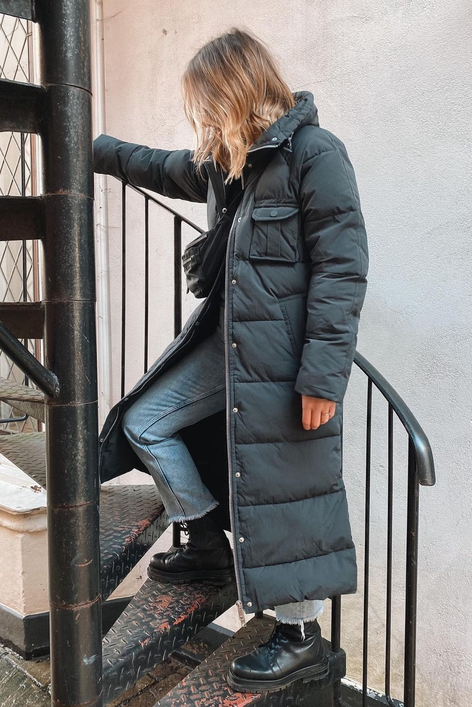 Maxi puffer coat 

#LTKmidsize #LTKfindsunder50 #LTKSeasonal