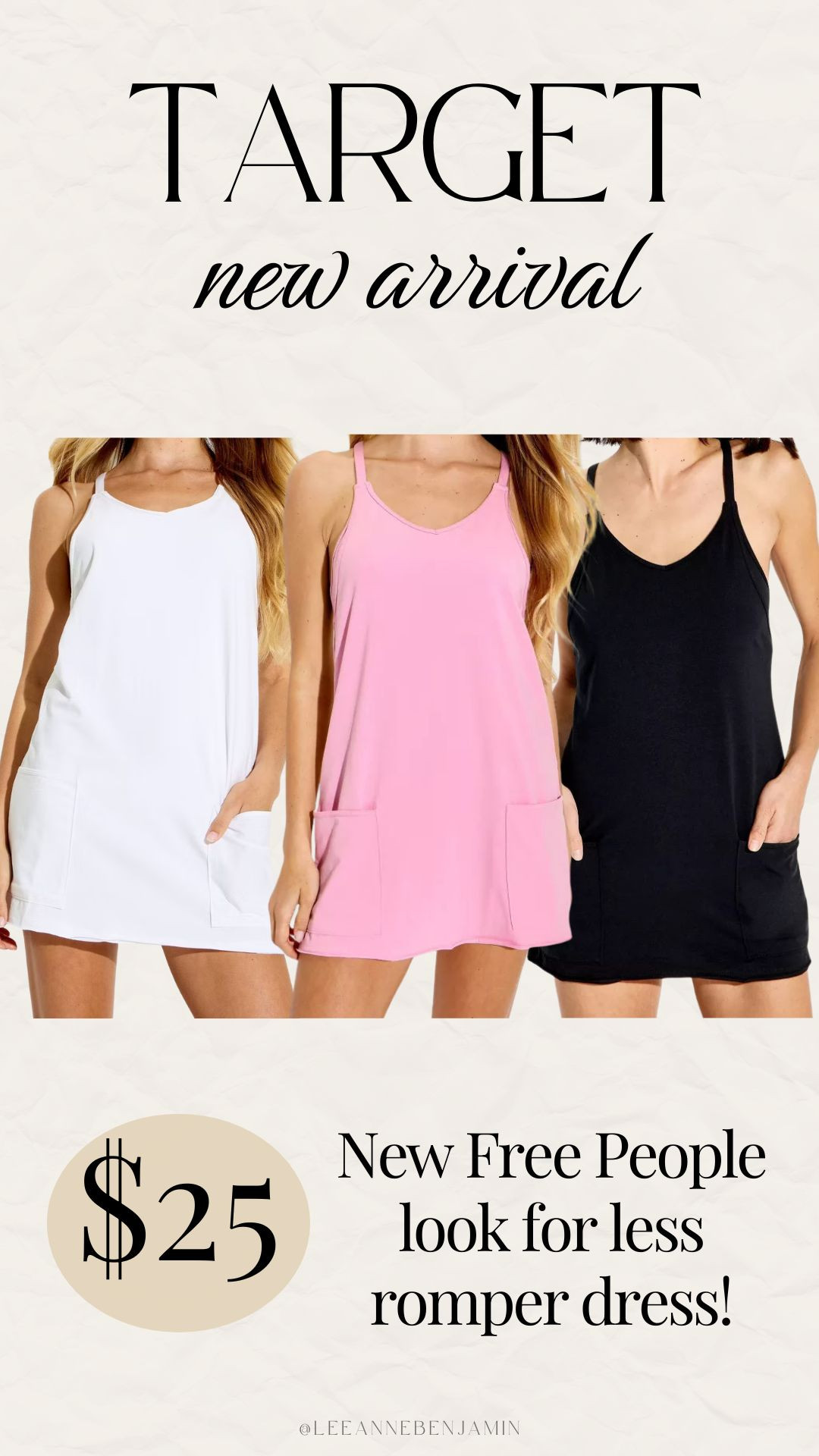 Free People look for less romper dress from Target for half the price! 

 #LTKgrwm #LTKActive #LTKSaleAlert