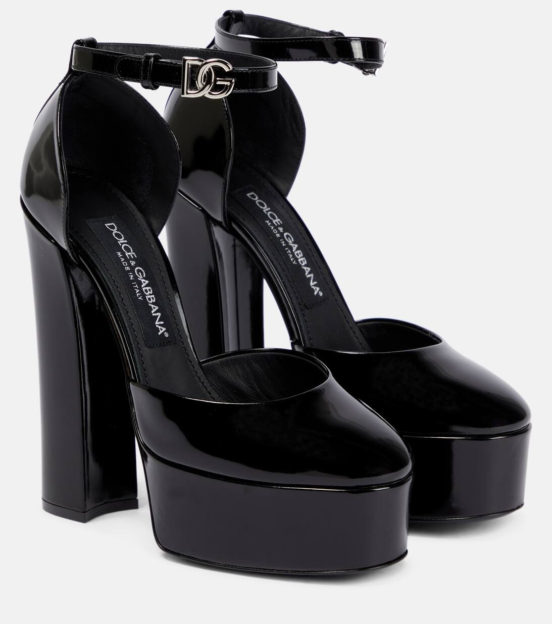Patent leather platform pumps | Mytheresa (UK)